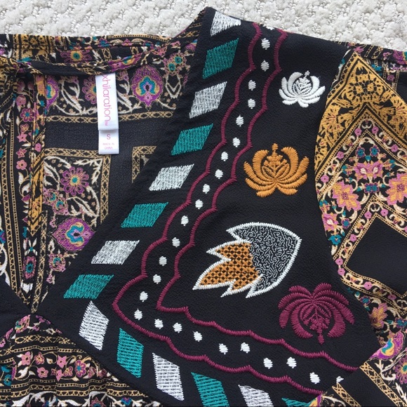 Xhilaration - Long Sleeve Embroidered Maxi Dress - Picture 3 of 8